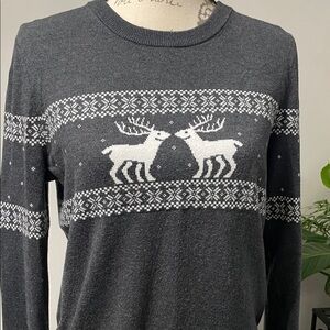 Women’s Gap Gray Reindeer Sweater